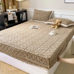 Żakardowy pokrowiec na materac - warkocz - SONG THRUSH