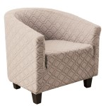 Żakardowy pokrowiec na fotel klubowy - Tear - POLISHED CONCRETE