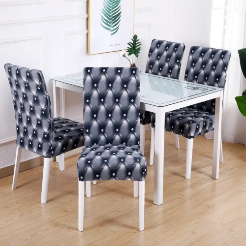 POKROWIEC NA KRZESŁO DO KUCHNI - JADALNI - SALONU - Blue Leather.jpeg