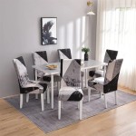 POKROWIEC NA KRZESŁO DO KUCHNI - JADALNI - SALONU - Surowy Beton