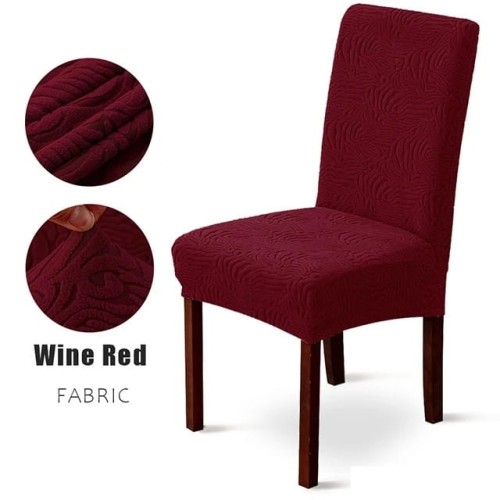Żakardowy pokrowiec na krzesło - Creased - Wino.jpeg