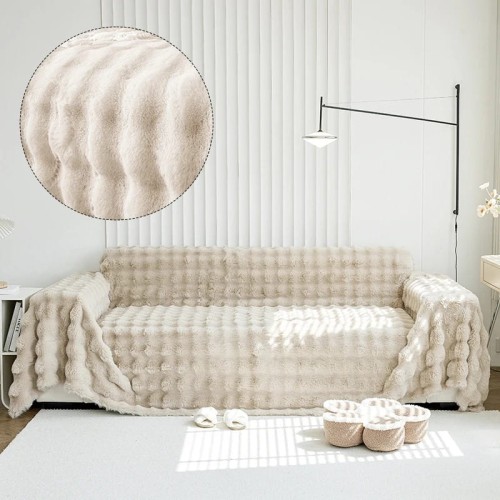 Pluszowa narzuta na kanapę - AESTHETIC WHITE.jpeg