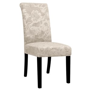 AKSAMITNY POKROWIEC NA KRZESŁO 4-6 SZT. - Róża - Kremowy