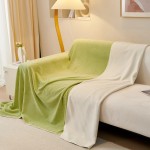 Pikowana narzuta na kanapę - sofę - Zielony