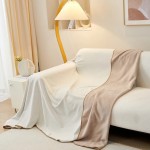 Pikowana narzuta na kanapę - sofę - Biały