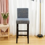 Elastyczny pokrowiec na krzesło barowe - hotelowe - ELEGANCKI