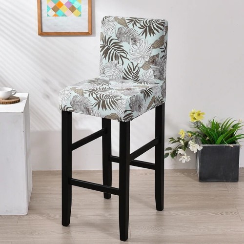Elastyczny pokrowiec na krzesło barowe - hotelowe - Fiori tropicali.jpeg