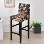 Elastyczny pokrowiec na krzesło barowe - hotelowe - GOLD