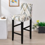 Elastyczny pokrowiec na krzesło barowe - hotelowe - Linee dorate