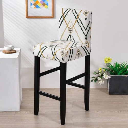 Elastyczny pokrowiec na krzesło barowe - hotelowe - Linee dorate.jpeg