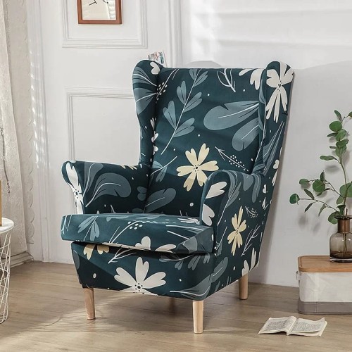 Pokrowiec na fotel norweski uszak IKEA - Fiori notturni.jpeg