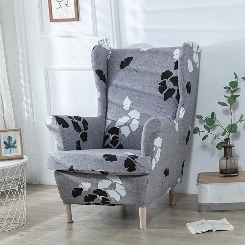 Pokrowiec na fotel norweski uszak IKEA - Foglie.jpeg