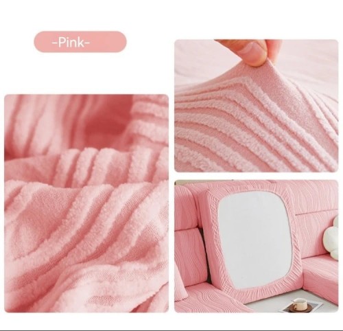 Żakardowy pokrowiec na siedzisko narożnika - meandri - Pink.jpeg