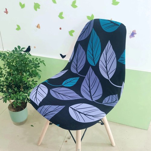 Elastyczny pokrowiec na krzesło skandynawskie - Cosy Leaf.jpeg