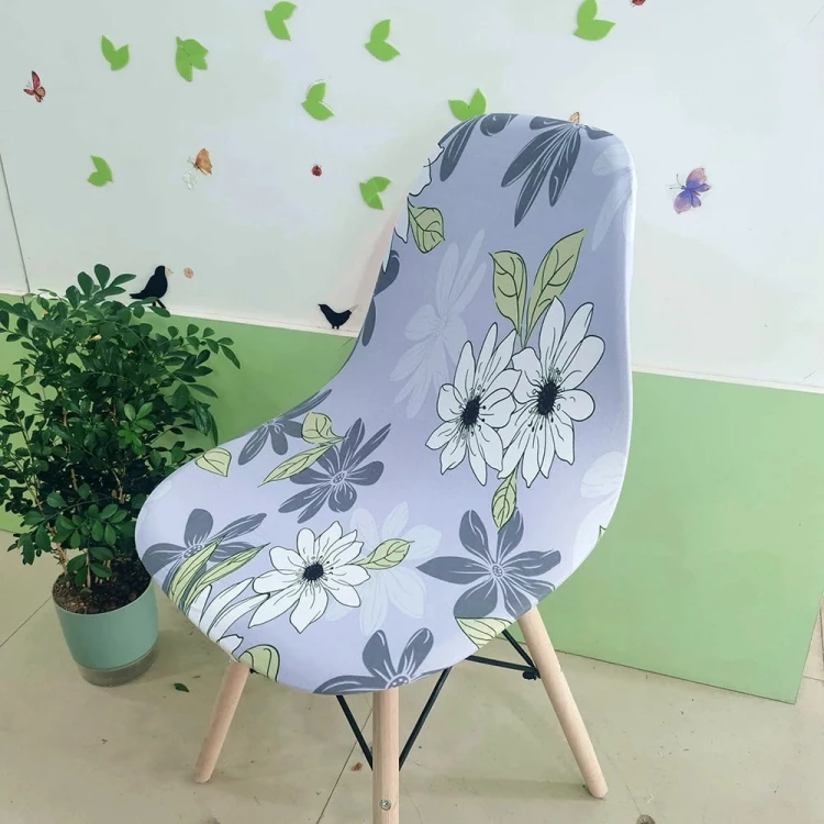 Elastyczny pokrowiec na krzesło skandynawskie - Flowers II.jpeg