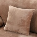Pluszowa poszewka na poduszke - 45x45cm - 2 szt. - Camel.jpeg