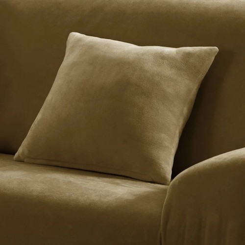 Pluszowa poszewka na poduszke - 45x45cm - 2 szt. - Khaki.jpeg