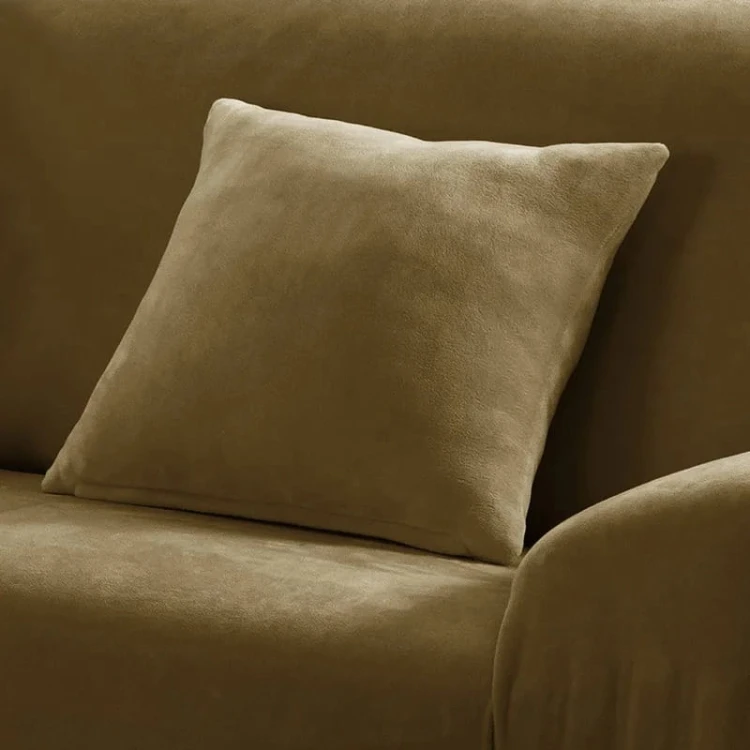 Pluszowa poszewka na poduszke - 45x45cm - 2 szt. - Khaki.jpeg