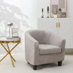 Żakardowy pokrowiec na fotel klubowy - foglie - CITY STREET