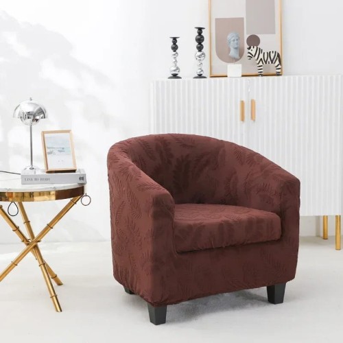 Żakardowy pokrowiec na fotel klubowy - foglie - ROYAL LIQUEUR.jpeg