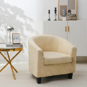 Żakardowy pokrowiec na fotel klubowy - foglie - TRAIL DUST