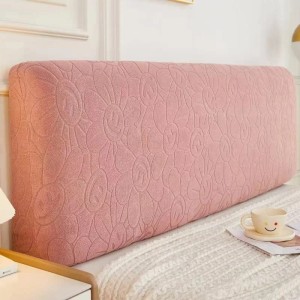 Żakardowy pokrowiec na zagłówek - oparcie łóżka - smile - DUCAL PINK