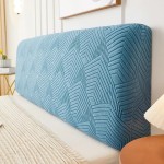 Żakardowy pokrowiec na zagłówek - oparcie łóżka - Arrows - TALL WAVES