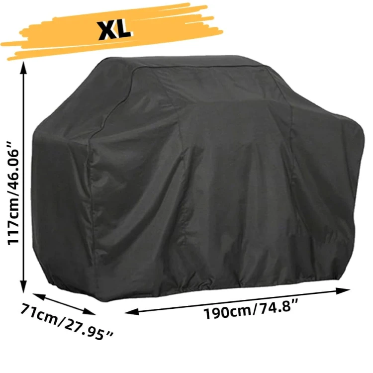 Pokrowiec na grill - wodoodporny - od 100x66x80cm do 190x71x117cm - rozmiar xl.jpeg