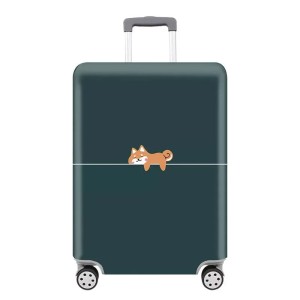 Elastyczny pokrowiec na walizkę - Śpiąca Shiba
