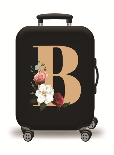 Elastyczny pokrowiec na walizkę - B Letter.jpeg