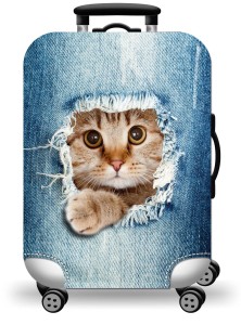 Elastyczny pokrowiec na walizkę - Kitty Jeans