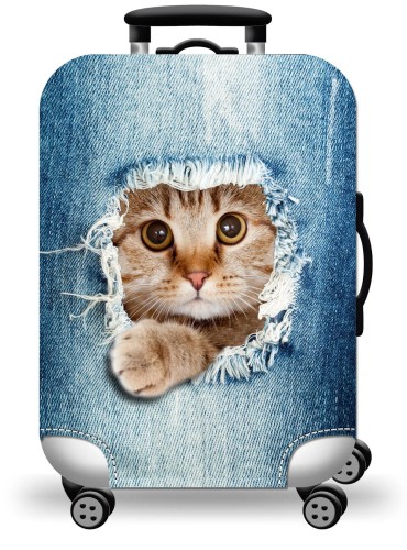 Elastyczny pokrowiec na walizkę - Kitty Jeans.jpeg