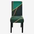POKROWIEC NA KRZESŁO DO KUCHNI - JADALNI - SALONU - Green &amp; Gold II.jpeg
