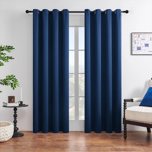 Zasłona zaciemniająca - do salonu - sypialni - POLY - Navy Blue.jpeg