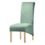 Żakardowy pokrowiec na krzesło XL - romb - GREYWACKE