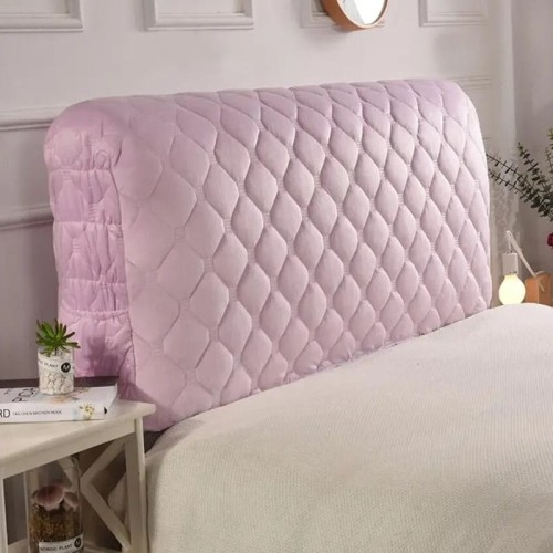 Mięciutki pikowany pokrowiec na zagłówek - oparcie łóżka - bubble - OLD MISSION PINK.jpg