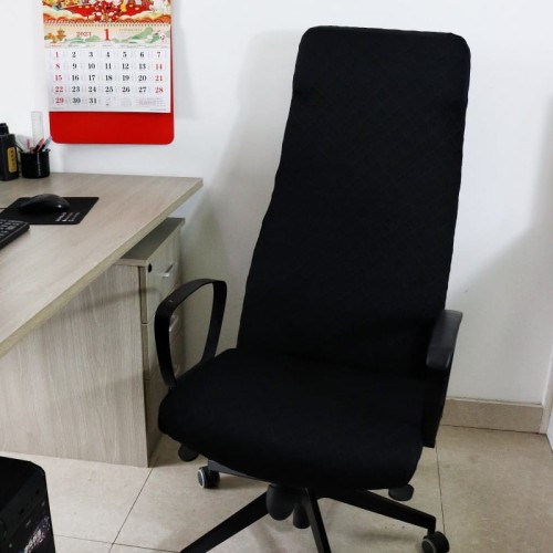 Żakardowy pokrowiec na krzesło biurowe IKEA - MARKUS - diamante - EXISTENTIAL ANGST.jpg