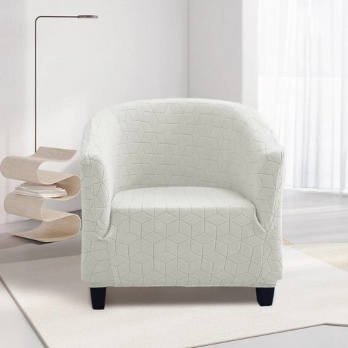 Żakardowy pokrowiec na fotel klubowy - hexagon - LIGHT YEAR.jpeg