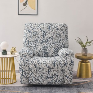 Elastyczny pokrowiec na fotel rozkładany - Blu Reale