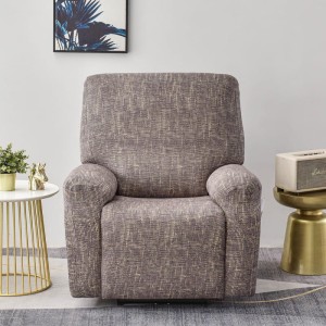 Elastyczny pokrowiec na fotel rozkładany - KAWA