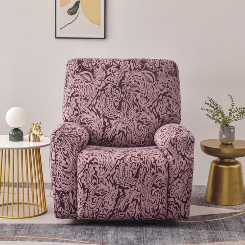 Elastyczny pokrowiec na fotel rozkładany - Rosso reale.jpg