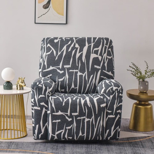 Elastyczny pokrowiec na fotel rozkładany - SZARE MAZIAJE.jpg