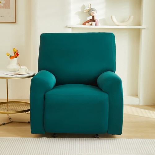 Elastyczny pokrowiec na fotel rozkładany - WOOL TURQUOISE.jpg