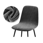 Welurowy pokrowiec na krzesło z okrągłym oparciem - BOAT ANCHOR