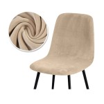 Welurowy pokrowiec na krzesło z okrągłym oparciem - COUNTRY DWELLER