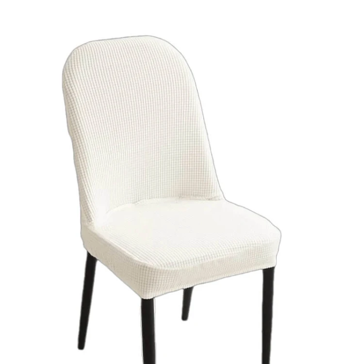 Żakardowy pokrowiec na krzesło z okrągłym oparciem - kratka - PUFFY PILLOW.jpg