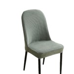 Żakardowy pokrowiec na krzesło z okrągłym oparciem - kratka - HARBOUR RAT