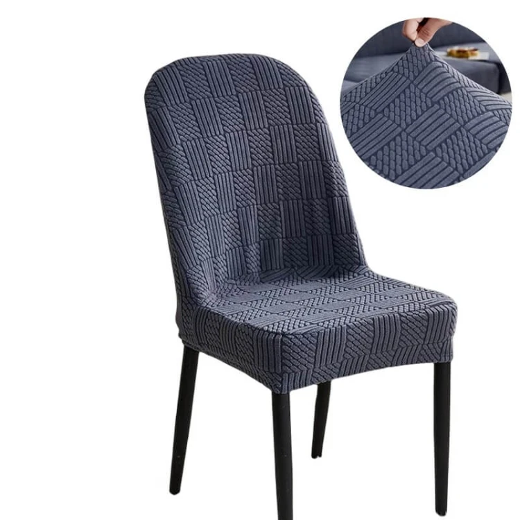 Żakardowy pokrowiec na krzesło z okrągłym oparciem - bricks - Navy.jpeg