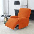Żakardowy pokrowiec na fotel rozkładany - kratka - ORANGE POPPY.jpeg