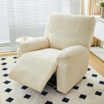 Żakardowy pokrowiec na fotel rozkładany - zawijas - ELK HORN